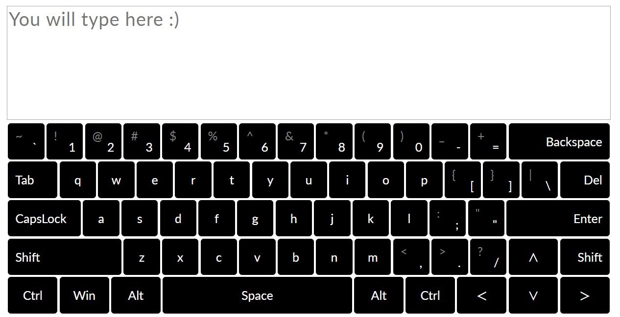 Virtual Keyboard Application